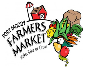 Kimi Designs at Port Moody Farmer's Market Logo - Make, Bake, or Grow